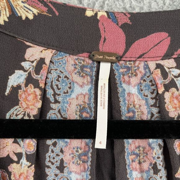 Free People Violet Hill printed tunic boho mini dress size 2 - Picture 11 of 11